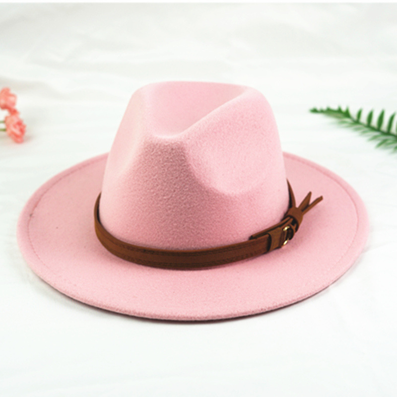 Moda europea y americana Otoño e Invierno nuevo sombrero de lana negro AliExpress Amazon eBay Jazz sombrero unisex