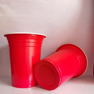 Производство 360 мл одноразового пластикового PP PS Cup, пивное стекло, чашка для вечеринки двойная чашка чашки