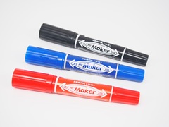 High-quality 11-core large-capacity oily marker, dual-headed large marker, pop pen, logistics pen, label pen, square pen