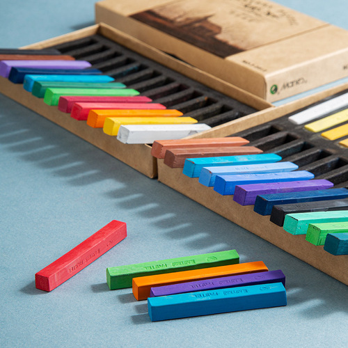 Marie Color Pencil 24 Colors 12 Pack Colored Chalk 48 Piece Drawing Chalk Professional Pastel Sticks Drawing Board Art Supplies