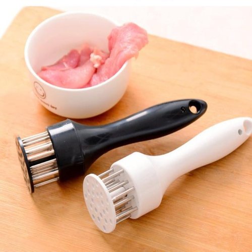 Household steak tenderizer stainless steel tendon needle outdoor barbecue pork chop tenderizer meat hammer kitchen tool