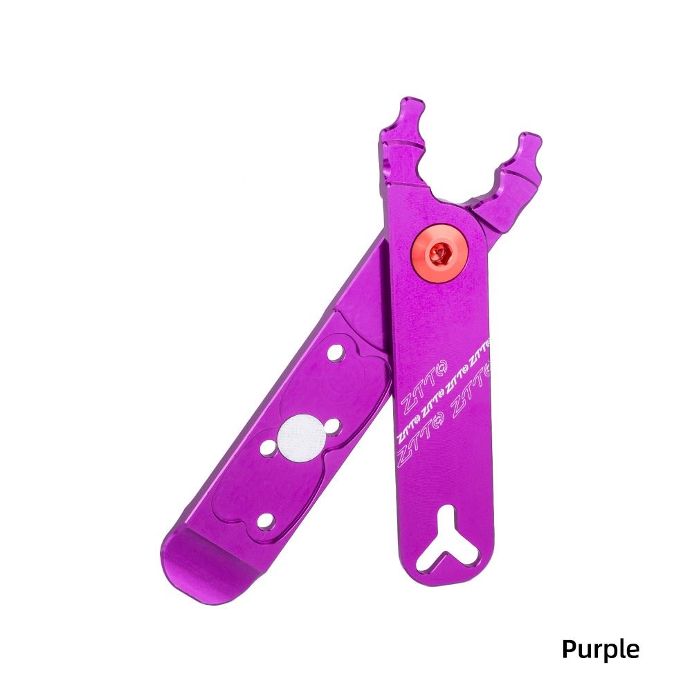 Cadena de bicicleta, hebilla mágica, pinza de desmontaje, herramienta de válvula, hebilla de desmontaje rápido, instalación y desmontaje, herramienta multifunción 4 en 1