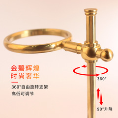 實木手沖架黃銅復古風手沖咖啡壺器具套裝日式滴漏濾杯支架可調節