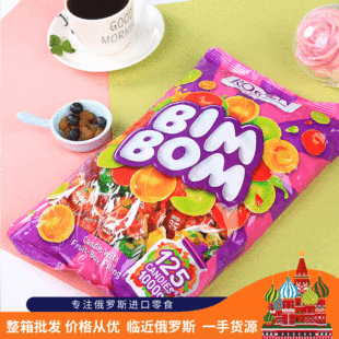 Original imported fruit candy, such as Shengbing mu sandwich fruit juice hard candy 12kg/box leisure food