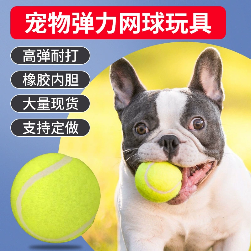 Оптовая Продажа с фабрики домашний теннис высокоэластичный мяч для укуса собак золотистый ретривер плюшевая игрушка теннис твердая теннисная игрушка