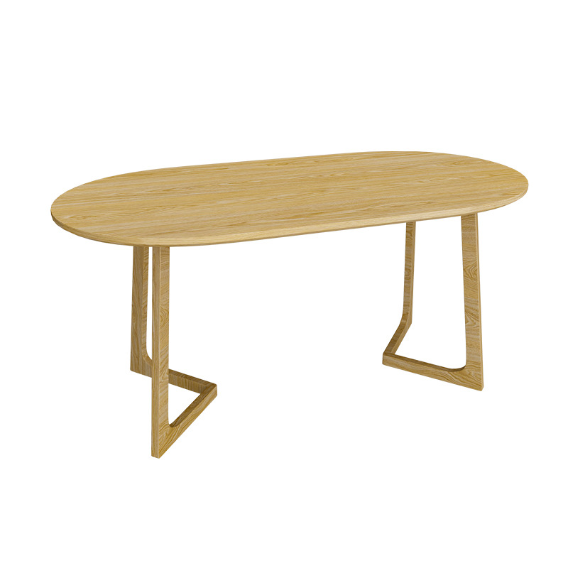 Mesa de té ovalada en forma de V