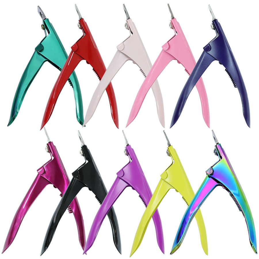 Tijeras gruesas de una palabra de alta calidad para mascotas cortaúñas cortauñas DIY uñas francesas fototerapia uñas tijeras en forma de U afiladas