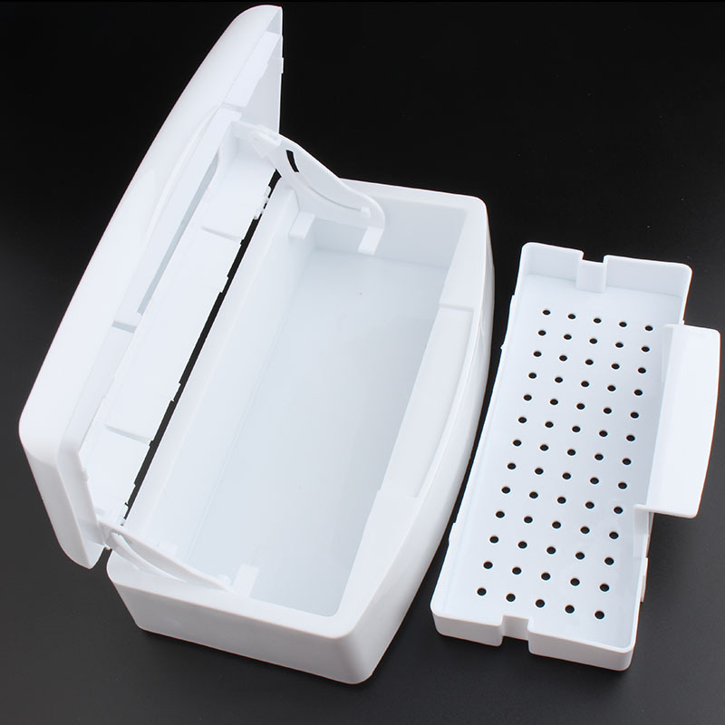 Caja de desinfección de herramientas de uñas directa de fábrica caja de remojo de limpieza de alcohol herramientas de uñas especial en stock
