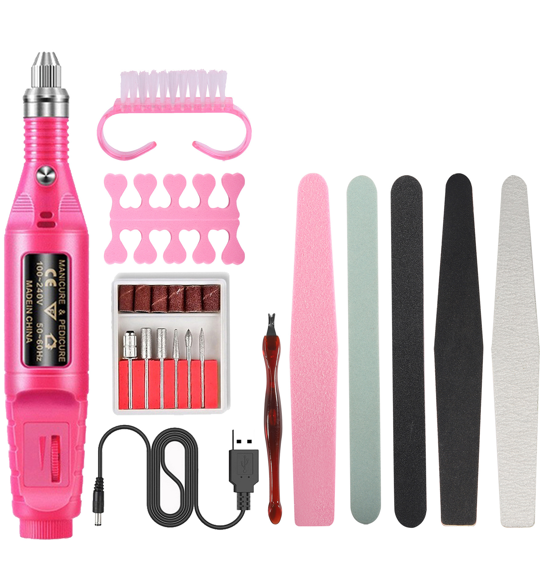 Set de 10 Traje de manicura de uñas