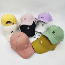 厂家直供韩版新款字母刺绣棒球帽 男女简约休闲运动遮阳帽鸭舌帽