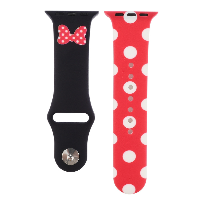 For Apple Watch Strap Iwatch7-1 Cartoon Printed Silicone Strap AppleWatch7 Silicone Strap