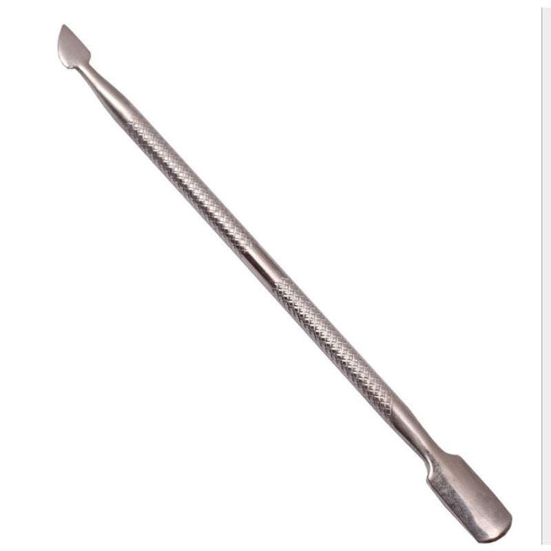 Empujador de Cutícula de Acero Inoxidable Tamaño Pequeño con Doble Cabezal para Manicura image 2