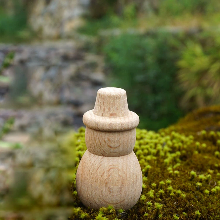 Бук Снеговик нарисовал деревянное Кукольное бревно DIY креативные расписные Граффити украшения деревянные куклы