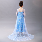 Наряд маленькой принцессы, демисезонное рождественское детское платье, «Холодное сердце», в западном стиле