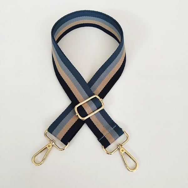 Blue strip+gold hook