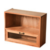 Desktop cosmetics storage box wooden drawer wall -mounted desk debris notes believes in compilation box