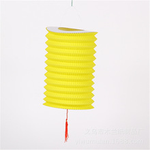 厂家批发 中秋元旦手提素色风琴式灯笼 商场幼儿园DIY装饰灯笼