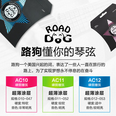 Road Dog Folk Guitar Strings, Tin Plated Rust-Proof Wood Guitar Strings, 1-6 Strings, Each 1pc, AC11/12/10