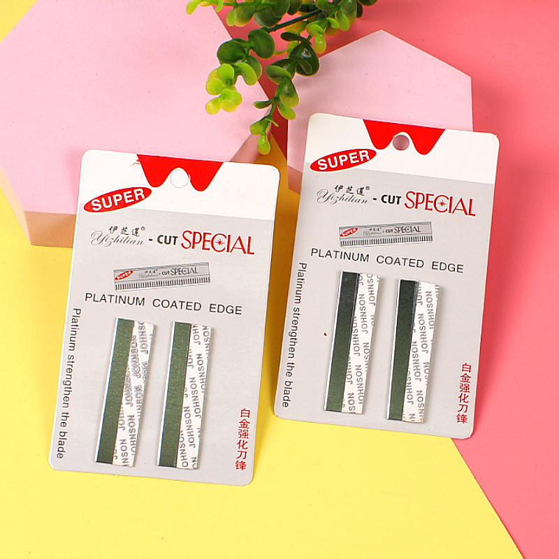 "2 pieces" eyebrow blade shaving knife eyebrow scraper female safety eyebrow blade shaving blade shaving blade shaving blade