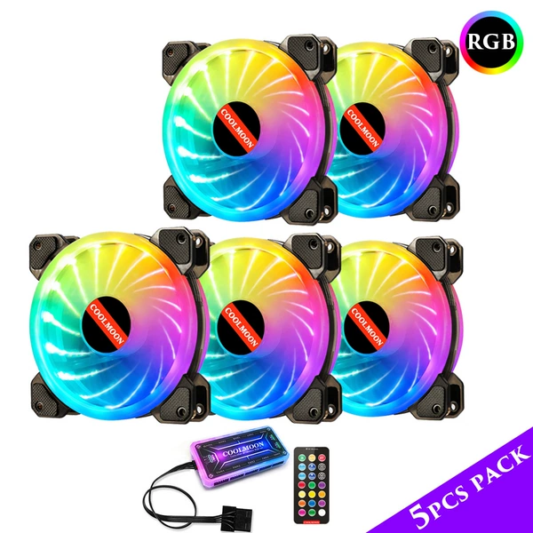 5 jade RGB fans+1 set of standard controller