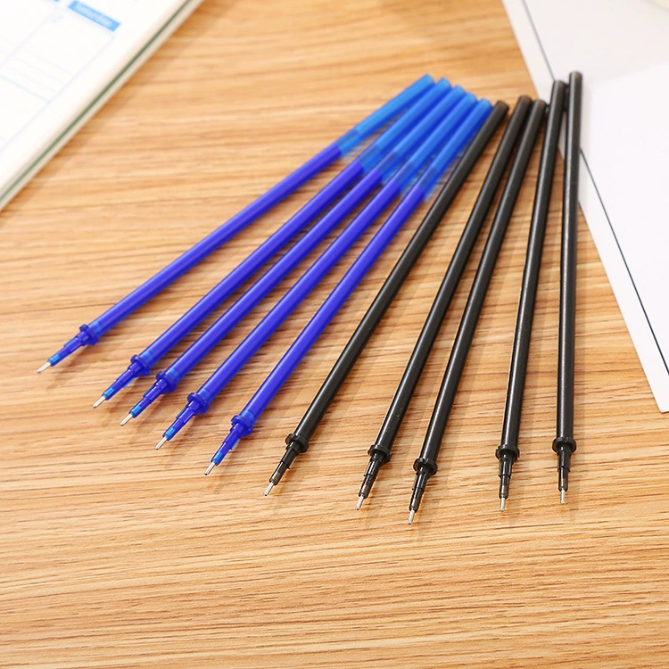 Erasable Rollerball Pen Refills, 13 cm Plastic Core, Pack 100, Blue or Black