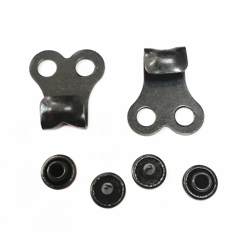 马丁靴带金属单钩配铆钉五金铜钩鞋扣 现货