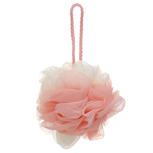 Bath ball, solid color, large bath ball, two-color cotton rope, bath flower foaming net, bath rub, soft bath flower rub