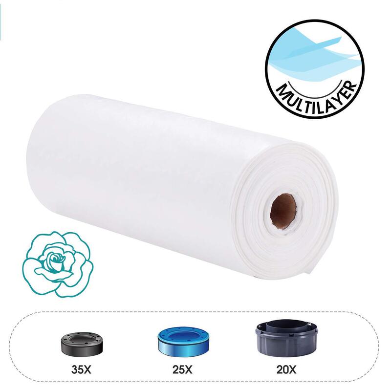 bibi Baby Diaper Bucket Plastic Garbage Replacement Liner for Most Home Trash Can