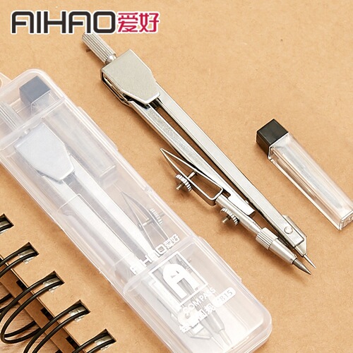 Factory direct supply hobby full steel drawing compass, various styles of compass with pen core, geometric drawing set