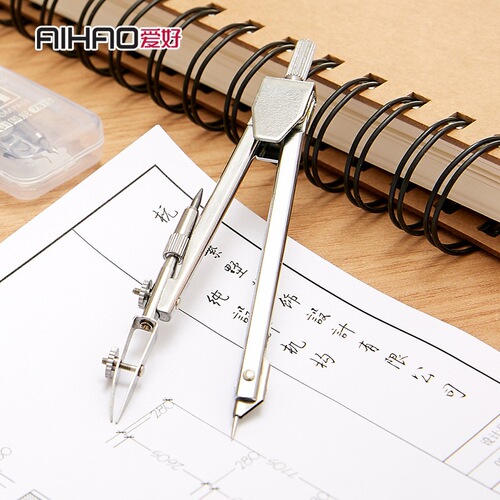 Factory direct supply hobby full steel drawing compass, various styles of compass with pen core, geometric drawing set