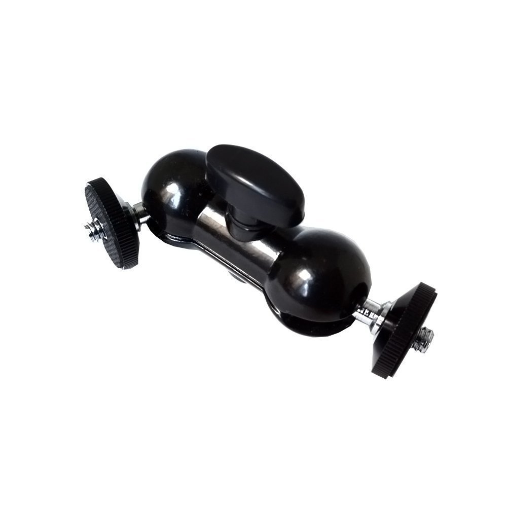 En stock mini mano mágica doble cabeza fuerte abrazadera de cangrejo metal doble cabeza de bola universal mano guisante abrazadera soporte