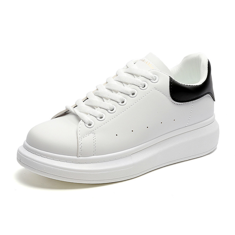 Celebridad de Internet zapatos blancos de los hombres del todo fósforo suela gruesa mayor zapatilla de deporte clásico pareja de estudiantes zapatos de mesa ins McQueen mismo estilo