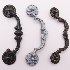 Zhufa ZUFFA zinc alloy handle double hole handle furniture hardware drawer cabinet door American antique cabinet handle