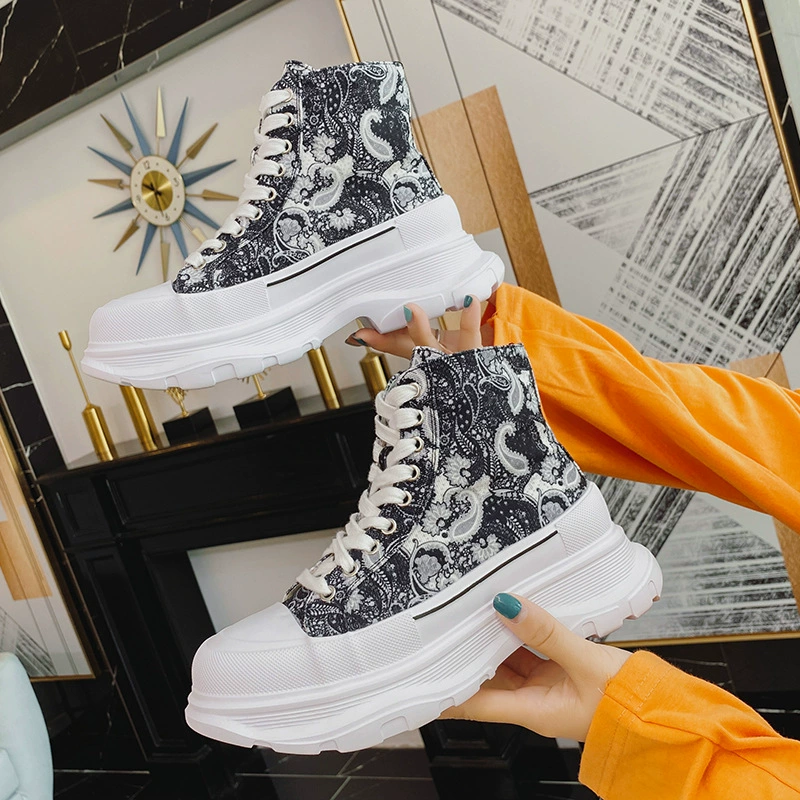 Новые кеды 2021 canvas shoes High-help Ins Daddy shoes увеличенная толщина подошвы мужская мода пара модель 414243