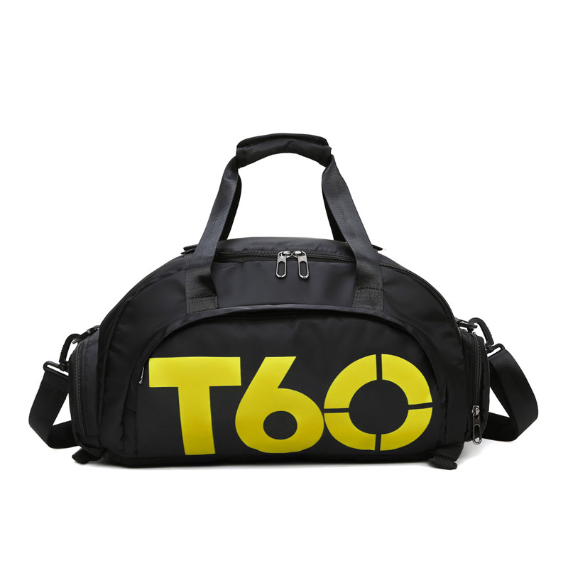 T60 amarillo grande sobre fondo negro simple