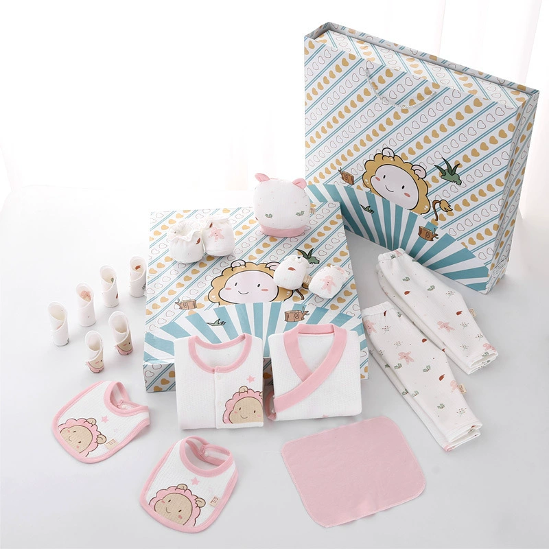 Overall for new born for baby, cotton demi-season set, children's gift box, Birthday gift