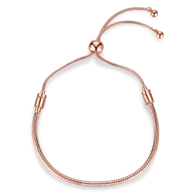 New Adjustable Snake Bone Chain Bracelet DIY Beaded Pull-Out Bracelet Basic Chain Simple Valentine's Day Gift Chain New Adjustable Snake Bone Chain Bracelet DIY Beaded Pull-Out Bracelet Basic Chain Simple Valentine's Day Gift Chain