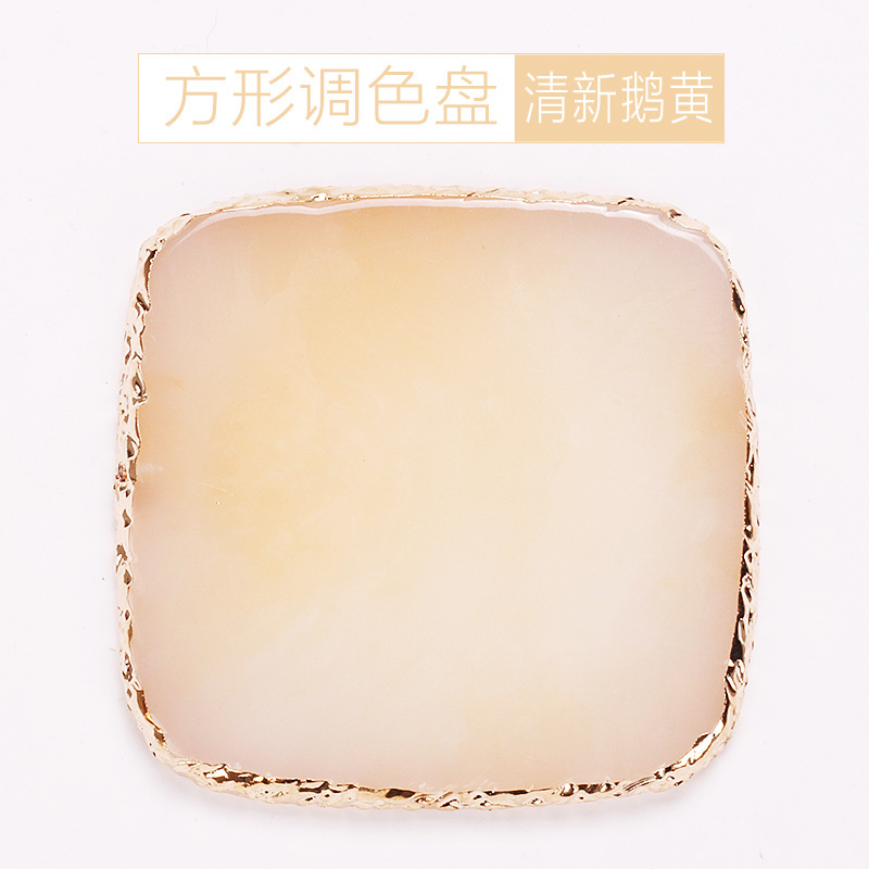 Arte de uñas transfronteriza paleta cuadrada resina ágata pieza pintura de uñas color a juego pieza de uñas herramienta de tablero de exhibición