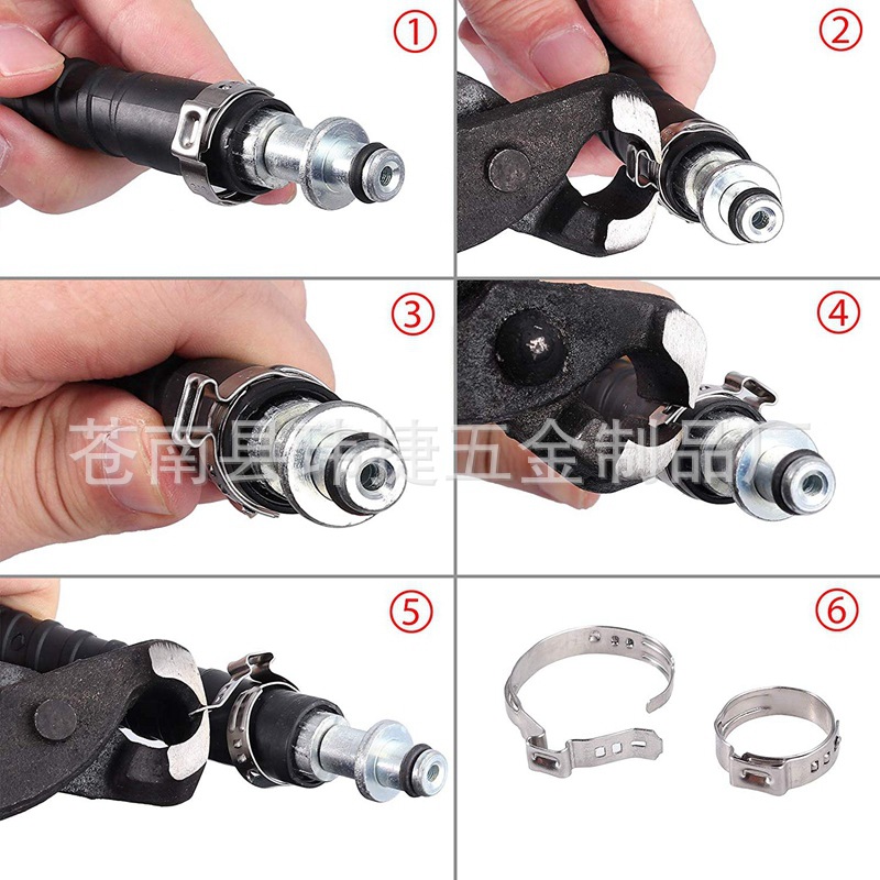 Cruz-frontera dedicado 130 unids caja de acero inoxidable 304 sola oreja no polar abrazadera de manguera abrazadera de tubo abrazadera traje