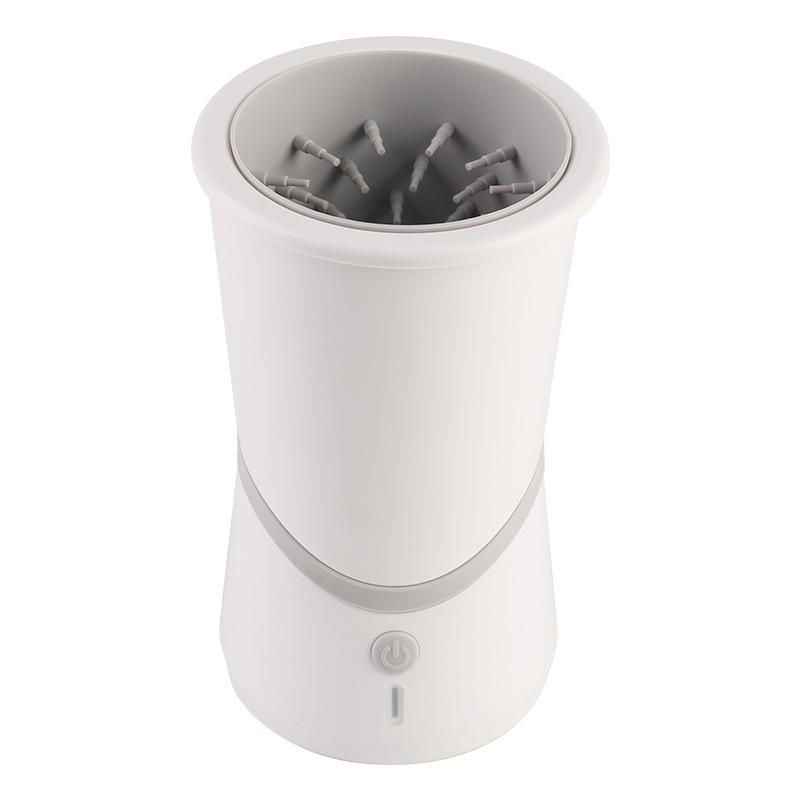 Nuevo producto recargable lavadora de pies para mascotas, taza de lavado de pies eléctrica para perros desmontable, taza de lavado de pies automática para perros