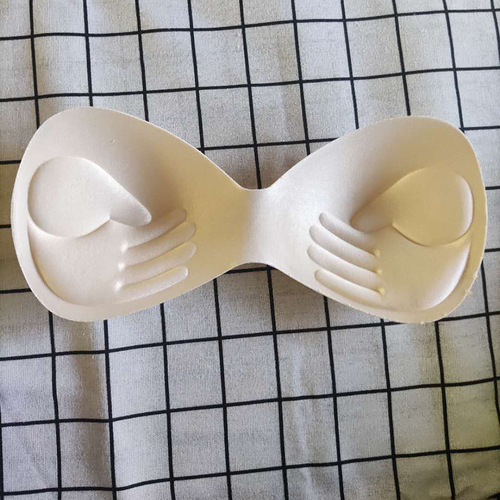 Bra cushion sponge insert sponge breast pad sports bra pad professional palm type cotton sweat-absorbent pad foreign trade manufacturer