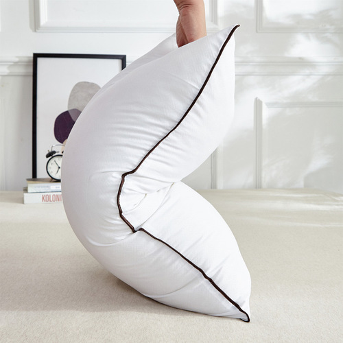 2024 model vacuum-flavored feather pillow with 600g single filling, 48*74cm, student gift wholesale