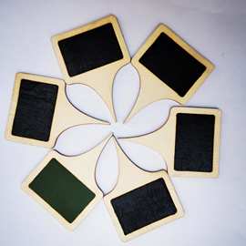 木质小黑板蛋糕插牌奶酪价格标签方形木片插牌园艺装饰盆栽木制品