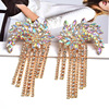 Earrings with tassels, accessory, European style, wholesale