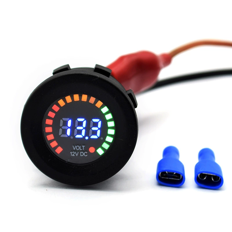 12V24V автомобильный аккумулятор обнаружения DC цветной экран вольтметр модифицированный RV внедорожник завод прямой Горячий