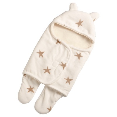 Amazon Same item Newborn Blanket Swaddle Sleeping bag baby double-deck Polyester printing Plush Swaddle blanket wholesale