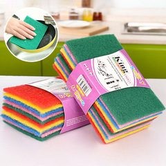 Colorful 10-Pack Cleaning Scrub Pads for Kitchen Oil Removal, Cookware and Dish Washing Scrub Pads Manufacturer Wholesale