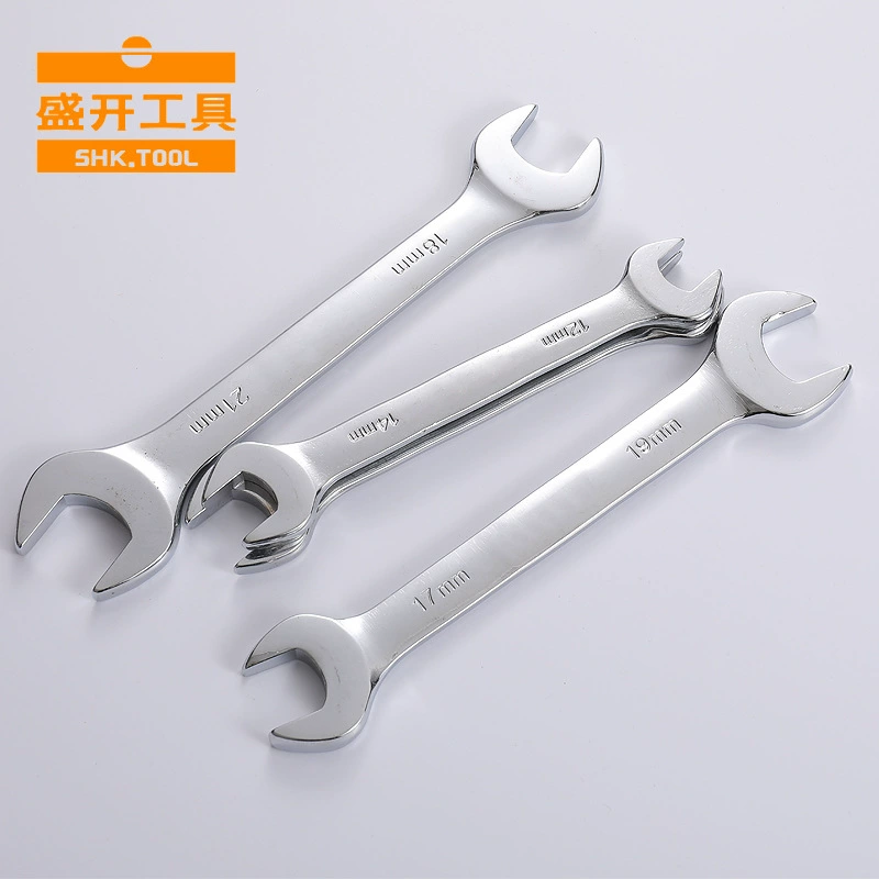 Утолщенный двусторонний гаечный ключ из высокоуглеродистой стали, костюм с открытым ключом, вилка двойного назначения с заглушенной головкой, промышленный класс, набор инструментов для ремонта автомобилей