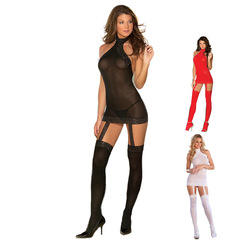 歐美內衣廠家 批發灌雲縣女式情趣內衣 透明性感睡裙套裝