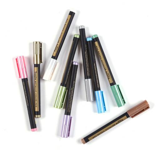 Tri-Jet Colored Metal Color Markers, Paint Notes No. Pen, Large Metal Markers, Water-Based Color Markers